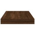 vidaXL Nástenné police 8 ks hnedý dub 40x10x1,5 cm kompozitné drevo