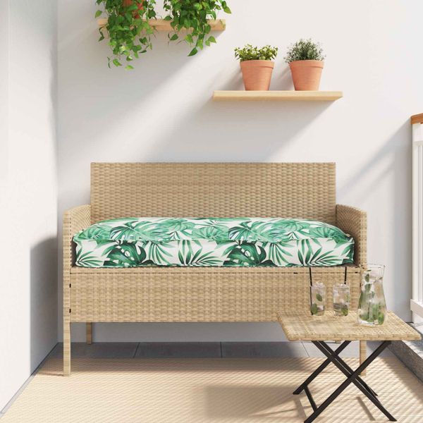 vidaXL Podložka Vzor listov 120 x 60 x 12 cm Oxfordská látka List
