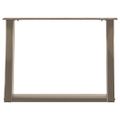 vidaXL Nohy konferenčného stolíka v tvare U, 2 ks, prírodná oceľ, 70 x (42-43) cm, oceľ