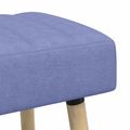 vidaXL Pruhovo prešitá lavica Modrá džínovina 110 x 40 x 46 cm Látka