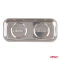 Magnetická miska z nehrdzavejúcej ocele 150x65x27mm AMIO-04917
