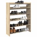 vidaXL Regál na topánky dub sonoma 80x25x100 cm spracované drevo