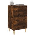 vidaXL Nočné stolíky 2 ks dymový dub 40x35x70 cm