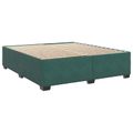 vidaXL Posteľ boxspring s matracom Tmavozelená 200 x 200 cm Zamat