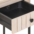 vidaXL Ručne robený konferenčný stolík Biela 100 x 30 x 76 cm