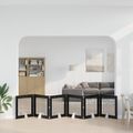 vidaXL Skladacia psia brána so stojanmi 6 ks Čierny dub 482 cm