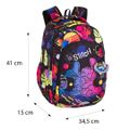 Školská taška Prime 41 cm Stitch Black