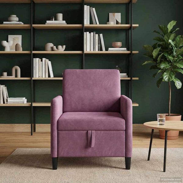 vidaXL Sofa s úložným priestorom Fialová 72 x 78 x 87 cm Polyester
