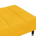 vidaXL Podnožka žltá 78x56x32 cm zamatová