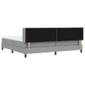 vidaXL Posteľ s pružinovým rámom Svetlosivá 200 x 200 cm látka