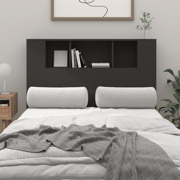 vidaXL Čelo postele so skrinkou čierne 120x18,5x102,5 cm