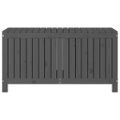 vidaXL Záhradný úložný box sivý 121x55x64 cm masívna borovica