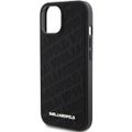 Puzdro Karl Lagerfeld pre iPhone 15 6,1" KLHCP15SPQKPMK čierna HC QUILTED K PATTERN