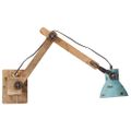 vidaXL Nástenná lampa 25 W šmuhovaná modrá 96x15x20 cm E27
