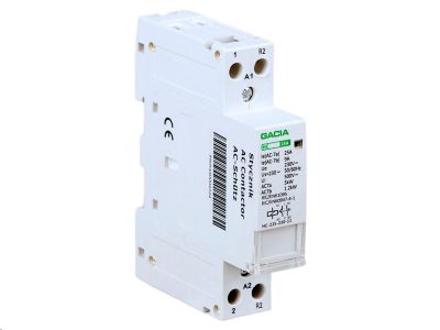 Stykač GACIA HC-225 2P/25A, 1NO1NC, 230V, na DIN lištu