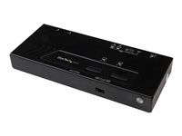 4K UltraHD HDMI Switch with Fast Switching, Auto-Sensing and Serial Control (VS222HD4K) - Prepínač video/audio - 2 x HDMI - desktop