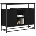 vidaXL Servírovacia skriňa Čierny dub 100 x 35 x 80 cm