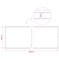vidaXL Záclona na balkónové súkromie 150 x 600 cm Textil s PU povlakom