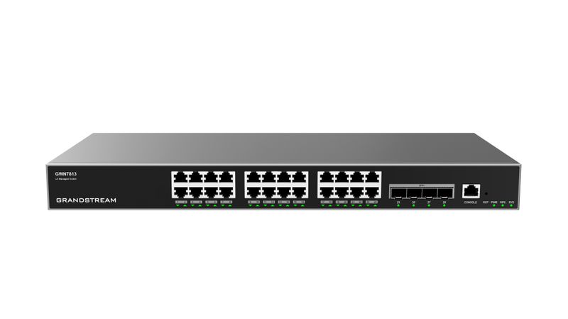 Grandstream GWN7813 L3 spravovaný sieťový prepínač 24 portov / 4x SFP+