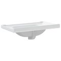 vidaXL Kúpeľňové umývadlo biele 81x48x23 cm obdĺžnikové keramické