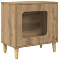 vidaXL Mačka Dom Dub artisan 51 x 30 x 52 cm Kompozitné drevo