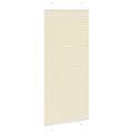vidaXL Skladaná roleta krémová 90x200 cm, šírka látky 89,4 cm, polyester