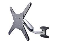 Low Profile/Slim Display Mount (FHA-TV-WALL-MOUNT) - Montážna sada - pre plochý panel - Držiak pre montáž TV - hliník, oceľ - čierna, strieborná - veľkosť obrazovky: 23"-55" - montáž na stenu