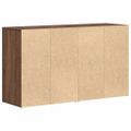 vidaXL Servírovacia skriňa Hnedý dub 120 x 36 x 69 cm Kompozitné drevo