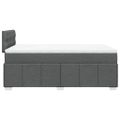vidaXL Boxspring posteľ s matracom, tmavosivá 120x190 cm, látka