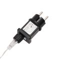 vidaXL Vianočné svetlá s LED 3 ks, skladacie, biele 57 cm