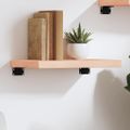 vidaXL Nástenná polica 40x30x(2-4) cm neošetrený dubový masív