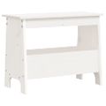 vidaXL Lavica do predsiene biela 60x28x45 cm masívna borovica