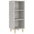 vidaXL Komoda betónovo sivá 34,5x32,5x90 cm spracované drevo