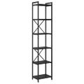 vidaXL Regál na knihy 40 x 30 x 189,5 cm Kompozitné drevo Čierny dub