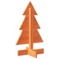 vidaXL Drevený vianočný stromček voskovohnedý 60 cm masívna borovica