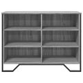 vidaXL Komoda sivá sonoma 101x35,5x74,5 cm kompozitné drevo