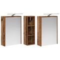 vidaXL Set kabinetov do kúpeľne 3 ks 106 x 16 x 62,5 cm