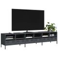 vidaXL TV skrinka antracit 202x39x43,5 cm oceľ valcovaná za studena