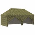 vidaXL Baldachýn s 4 bočnými stenami 2,9 x 5,8 m Armádna kamufláž