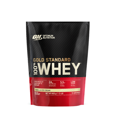 100% Whey Gold Standard - Optimum Nutrition, vanilková zmrzlina, 450 g