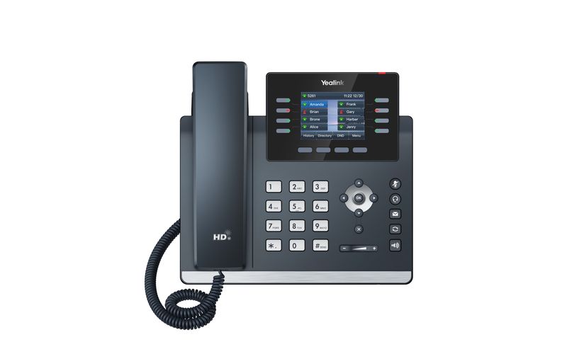 Yealink SIP-T44W SIP telefón, PoE, 2,8'' 320x240 LCD, 21 prog.tl., Wi-Fi, Bluetooth