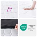 vidaXL Taštičkový pružinový matrac stredne tvrdý 90x200 cm