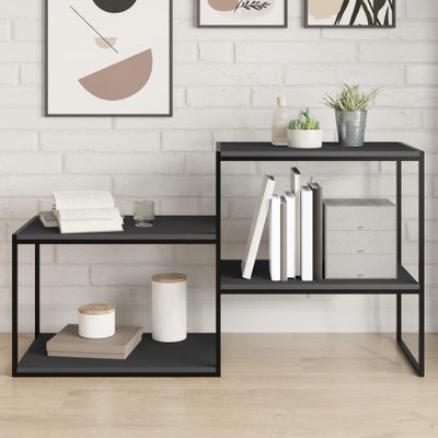 vidaXL Prídavné police 4 ks, sivé 60x40x1,5 cm, drevotrieska