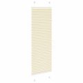 vidaXL plisovaná roleta krémová 50x150 cm Šírka látky 49,4 cm