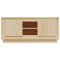 vidaXL TV skrinka dub sonoma 102x35x45 cm spracované drevo