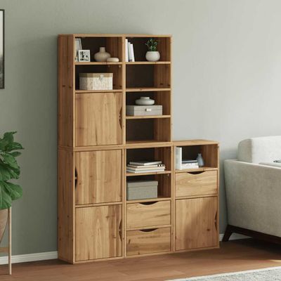 VidaXL Bočná skrinka 5 ks "ODDA" 40x24x79 cm borovicový masív