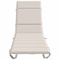 vidaXL Vankúš na ležadlo GEMERT 100% polyester Biela 200 x 50 x 3 cm
