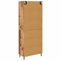 vidaXL Highboard 2 ks Staré drevo 69,5 x 34 x 180 cm Kompozitné drevo