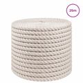 vidaXL Jutové lano 12 mm Biela 100% Tossa juta