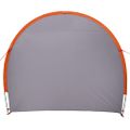vidaXL Stan na uskladnenie bicyklov 210 x 156 x 180 cm Šedá a oranžová